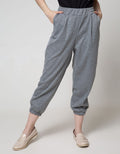 Details Jogger Pants Stripe Rib Ankle With Piping