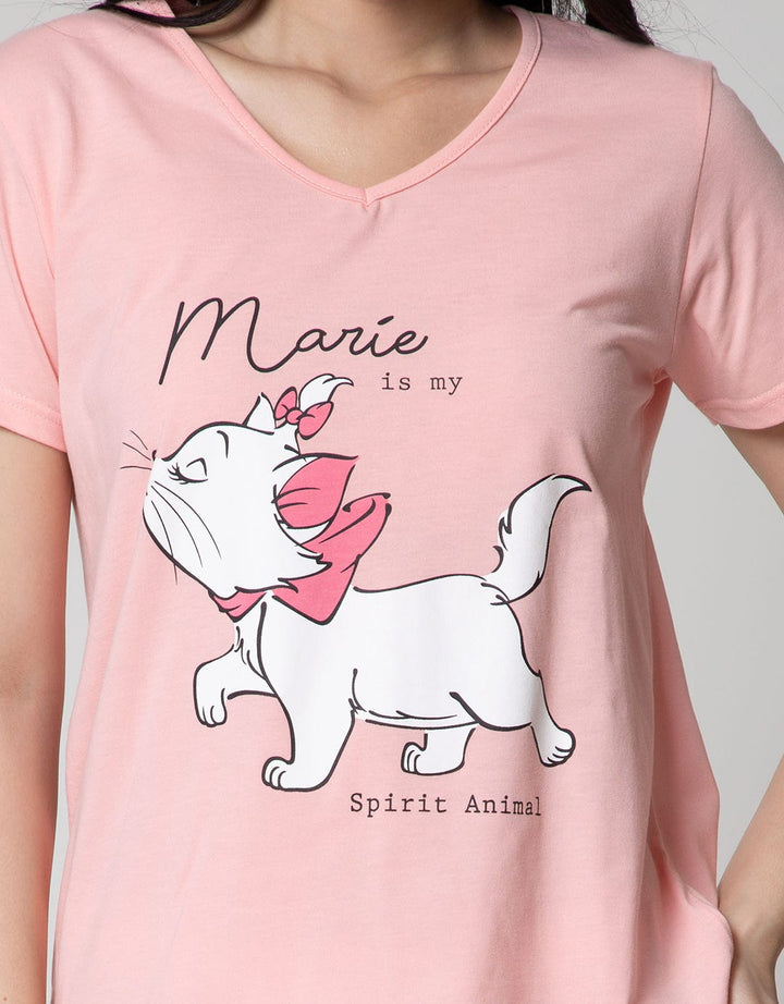 Disney Marie Piyama Lengan Pendek Celana Panjang Marie