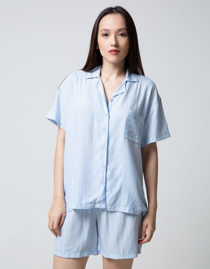 Nevada Short Sleeve Pyjama Shorts Cutie Stripe Part 2