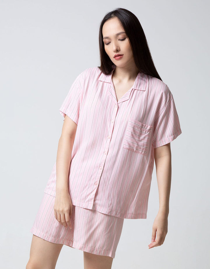 Nevada Short Sleeve Pyjama Shorts Cutie Stripe Part 2