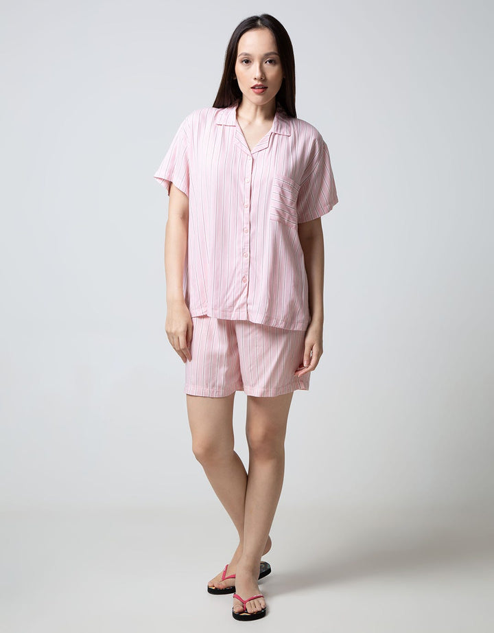 Nevada Short Sleeve Pyjama Shorts Cutie Stripe Part 2