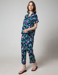 Nevada Ss Pyjama Pants Palm Flaminggo