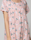 Nevada Short Sleeve Midi Dres Short Sleeve Illama Cactus