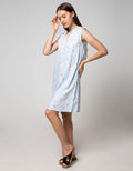Nevada Short Sleeve Midi Dress Pineapple Flami