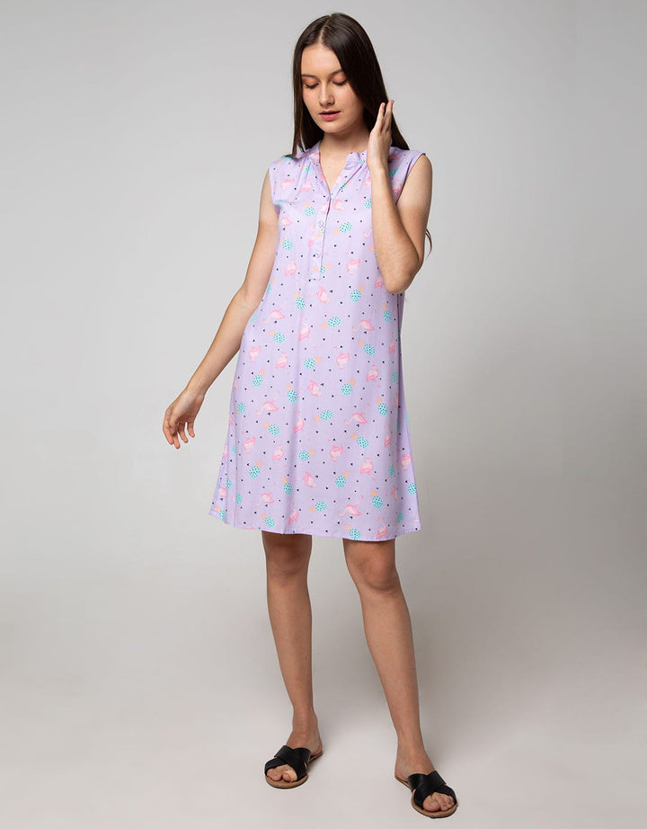 Nevada Short Sleeve Midi Dress Pineapple Flami