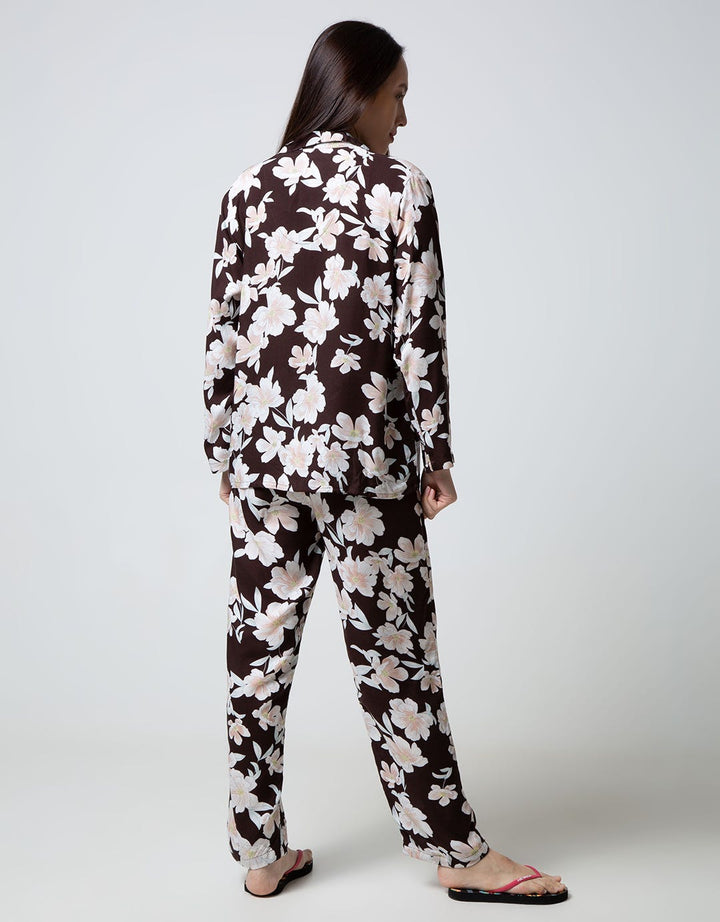 St. Yves Long Sleeve Pajama Pants Soft Adenium