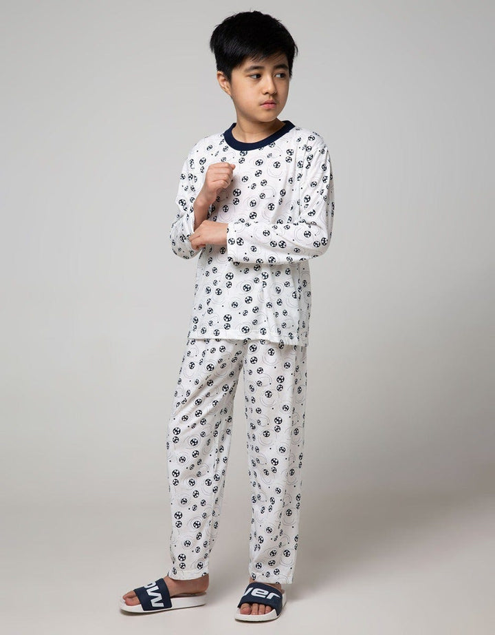 Kidz Too Top - Bottom Pajama Set Long Sleeve Long Pants Fullprint Bubble