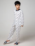 Kidz Too Top - Bottom Pajama Set Long Sleeve Long Pants Fullprint Bubble