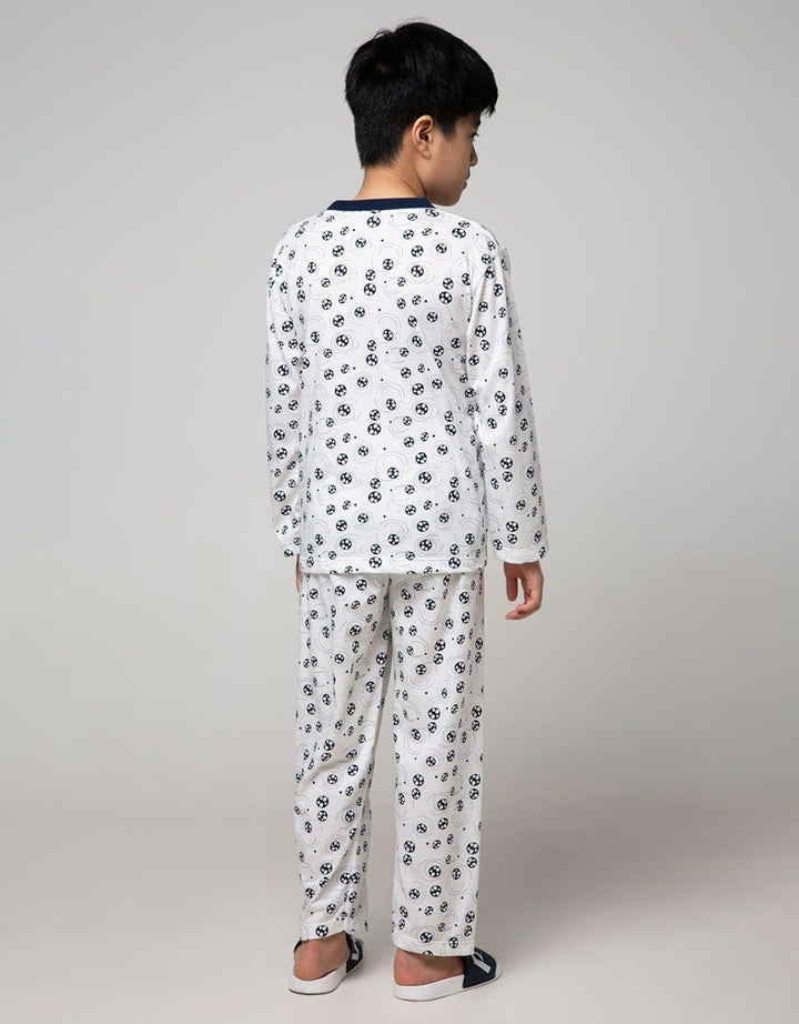 Kidz Too Top - Bottom Pajama Set Long Sleeve Long Pants Fullprint Bubble