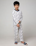 Kidz Too Top - Bottom Pajama Set Long Sleeve Long Pants Fullprint Bubble