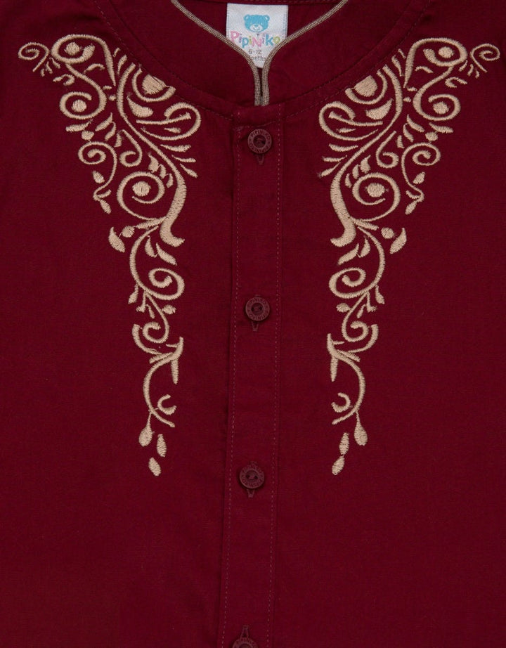 Pipiniko Top Bottom Set Roving Embroidered Koko