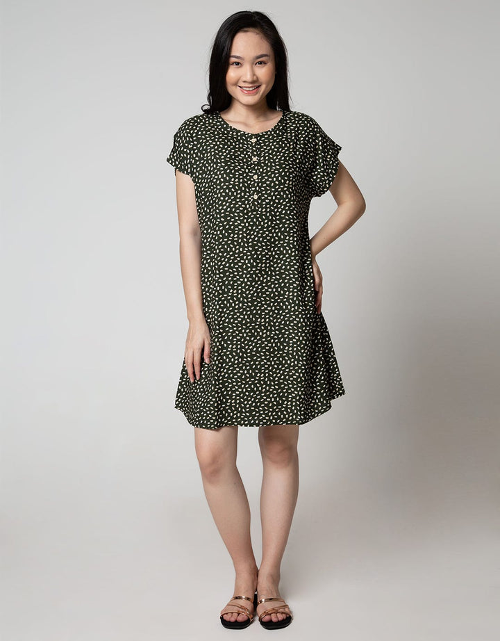 St. Yves Sleepwear Short Sleeve Midi Dress