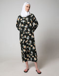 St. Yves Ls Maxi Dress Dark Cleome
