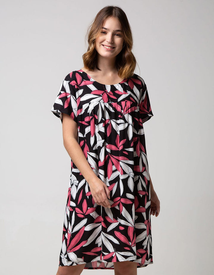 St. Yves Short Sleeve Midi Dress Art Champora