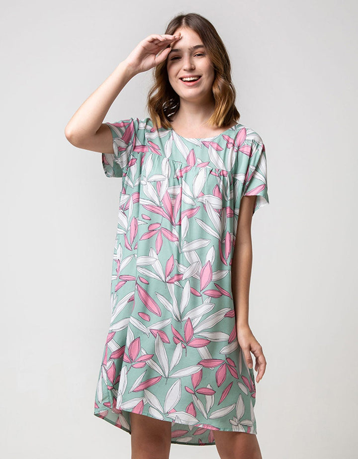 St. Yves Short Sleeve Midi Dress Art Champora