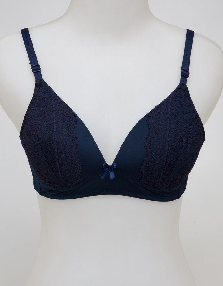 St. Yves Non Push Up Regular Bra Lace Navy