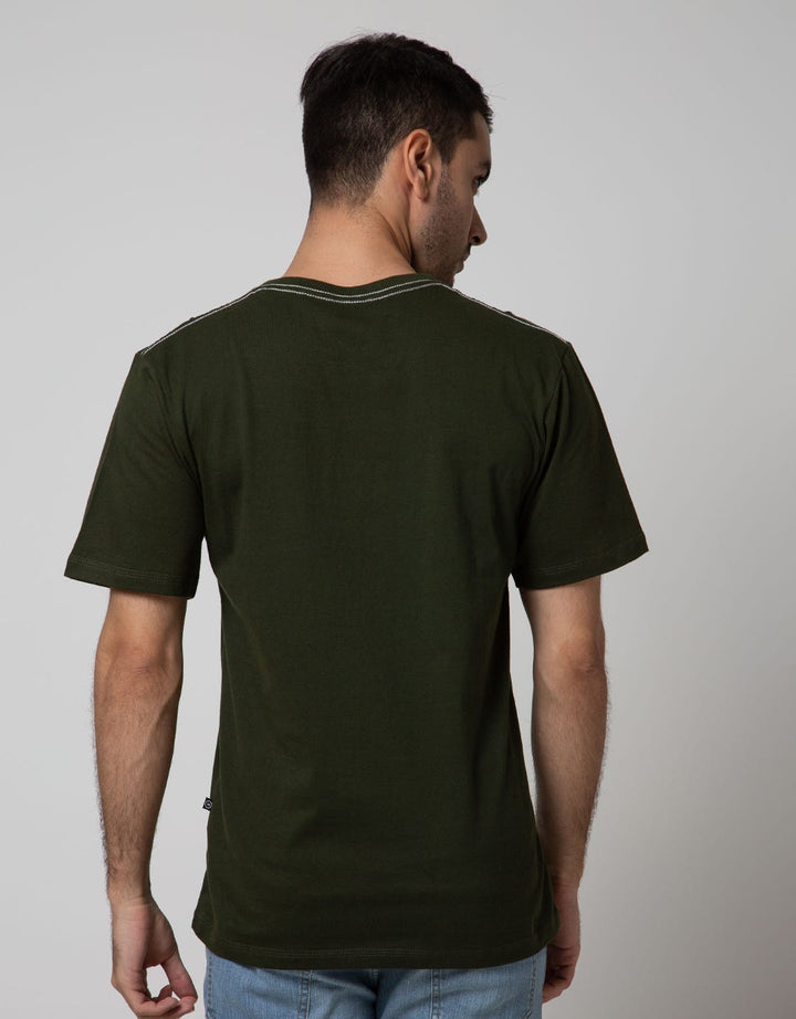 Nevada Men Denim Short Sleeve T-Shirt Print Adventure