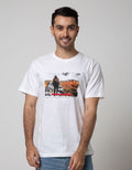 Nevada Men Denim Short Sleeve T-Shirt Print Adventure