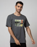Nevada Men Denim Short Sleeve T-Shirt Print Adventure