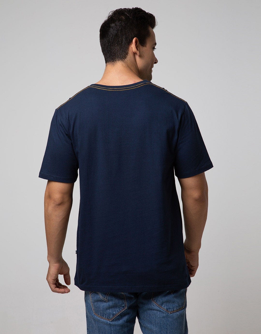 Nevada Short Sleeve T-shirt Print Denim Style