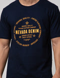 Nevada Short Sleeve T-shirt Print Wording Nevada Denim
