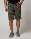 Nevada Short Pants Woven With Rib Manset Waist Print Army