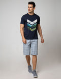 Nevada Short Pants Ds Rib Print Abstract Check Men