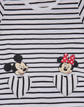 Disney Top - Bottom Set Minnie Stripe Pocket Love