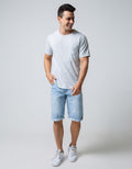 Nevada Short Pants Denim With Destroy