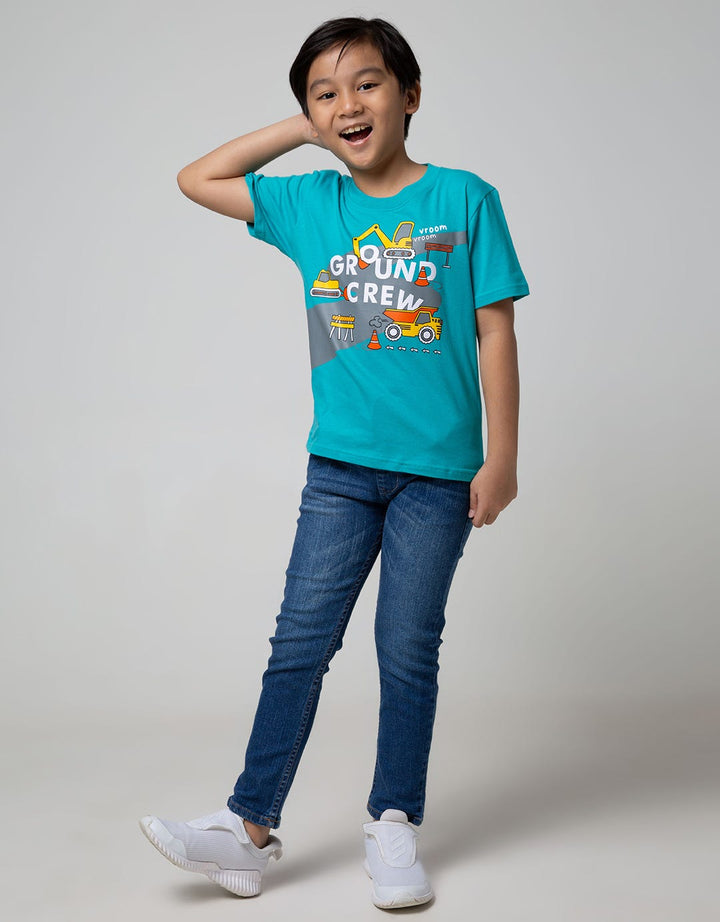 Little M Short Sleeve T-Shirt Ki Best Buy Excavator Ground Crew