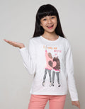 Nevada Kids Long Sleeve T-Shirt Top Terry With Sequin Phone Whatever