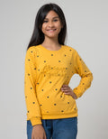 Nevada Kids Sweatshirt Yellow Bordir Always Together