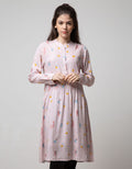 Details Long Sleeve Midi Dress Short Sleeve