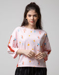 Details of Flower Print Sweatshirt