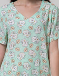 Nevada Short Sleeve Pajama Capri Say Meow