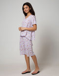 Nevada Short Sleeve Pajama Capri Say Meow