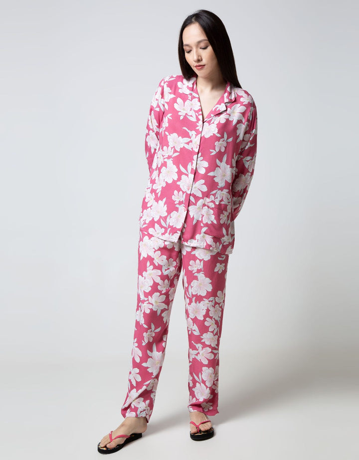 St. Yves Long Sleeve Pajama Pants Soft Adenium