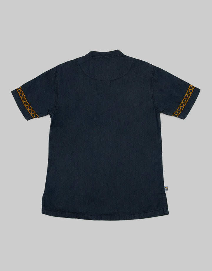 Pingu Kids Baju Koko Chambre Printing Lengan Pendek