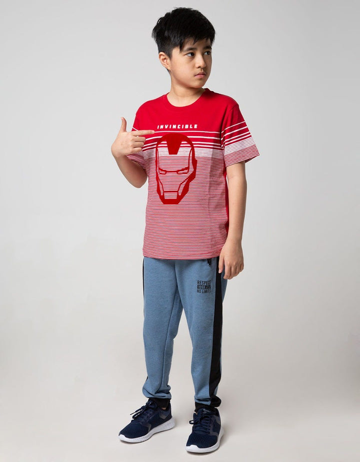 Marvel Avengers Face Iron Kids Short Sleeve T-Shirt