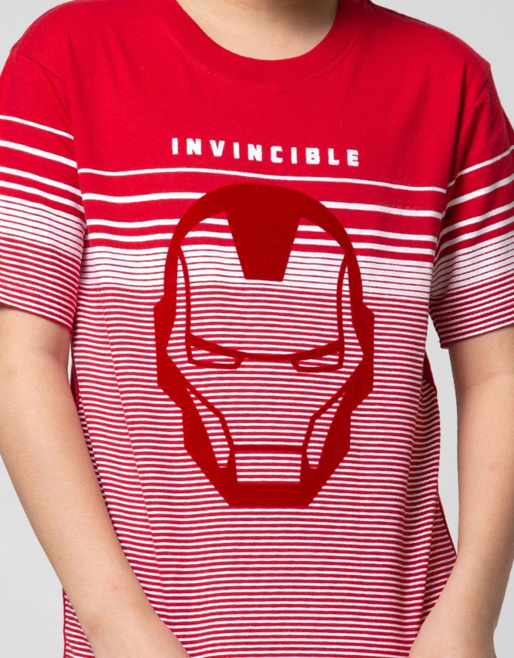 Marvel Avengers Face Iron Kids Short Sleeve T-Shirt