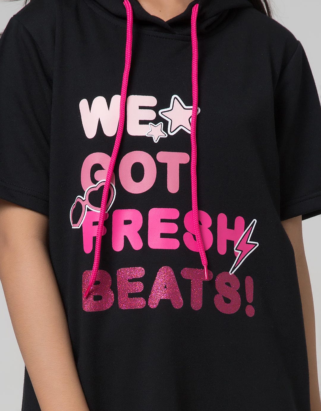 Nevada Kids Short Sleeve Midi Dress Hoodie Fress Beats Gasfresh