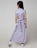 Nevada Kids Short Sleeve Maxi Dress Vest Kerah Woven