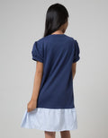 Nevada Kids Short Sleeve Midi Dress Sablon Girl Holiday Story