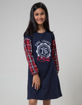 Nevada Long Sleeve Midi Dress Kombinasi