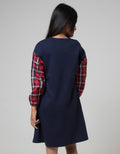 Nevada Long Sleeve Midi Dress Kombinasi