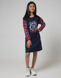 Nevada Long Sleeve Midi Dress Kombinasi