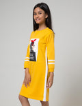 Nevada Long Sleeve Midi Dress Girl You Rock!