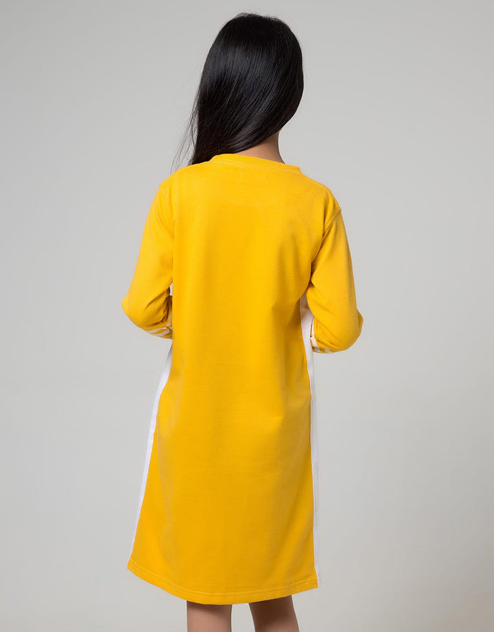 Nevada Long Sleeve Midi Dress Girl You Rock!