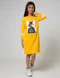 Nevada Long Sleeve Midi Dress Girl You Rock!