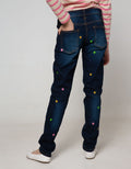 Nevada Kids Denim Long Pants Skinny Bordir Star
